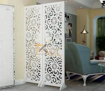bình phong đẹp hoa dây 2 tấm
