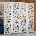 bình phong đẹp hoa dây 4 tấm