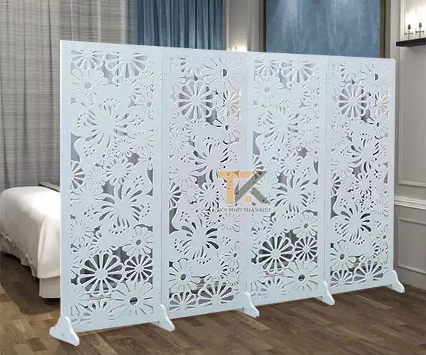 binh-phong-go-nhua-hoa-buom-4-tam bình phong gỗ nhựa hoa bướm 4 tấm