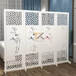 bức bình phong cây trúc 4 tấm