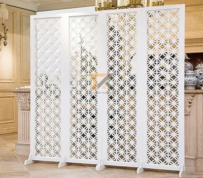 bức chắn bình phong đồng tiền 4 tấm