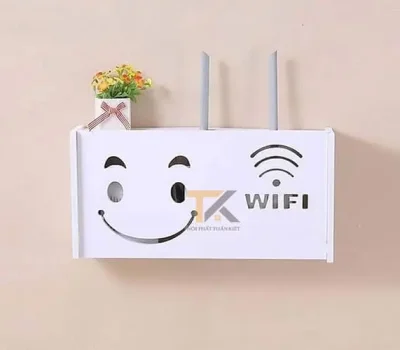 hộp để wifi hình mặt cười