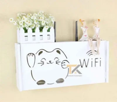 hộp đựng modem wifi mèo thần tài