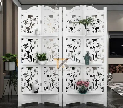 kệ bình phong giá rẻ hoa bồ công anh 4 tấm