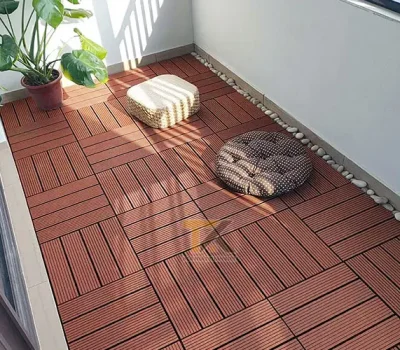 sàn gỗ vỉ nhựa tự ghép hoàn thiện