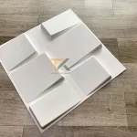 tấm nhựa 3d dán tường viên gạch màu trắng
