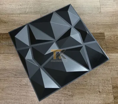 tấm ốp 3d kim cương màu đen