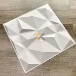 tấm ốp 3d kim cương màu trắng