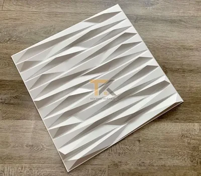 tấm ốp 3d pvc zích zắc màu trắng