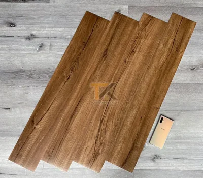 sàn nhựa giả gỗ màu óc chó