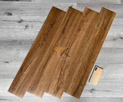 sàn nhựa giả gỗ màu óc chó
