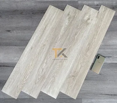 sàn nhựa giả gỗ màu trắng