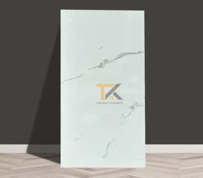 xốp dán tường giả đá pvc trắng vân mây