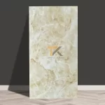 xốp pvc dán tường giả đá marble vàng vân mây