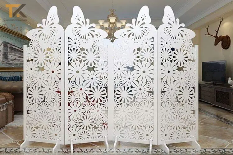 bình phong spa hoa bướm